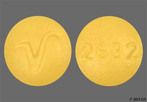 Yellow round pill with 2632 - Pill Identifier results for "2632". Search by imprint, shape, color or drug name. ... 2632 V Color Yellow Shape Round View details. 1 / 2 Loading. 2682 V. Previous Next. Diazepam Strength 2 mg Imprint 2682 V Color White Shape Round View details. Can't find what you're looking for? How to use the pill identifier Enter the …